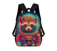 sinyumoney Mochila Escolar Infantil Impresa En 3D Astronaut Space Hedgehog Mochila Escolar Infantil Mochilas De Viaje Mochilas De Moda Mochilas De Gran Capacidad 17inch
