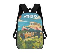 sinyumoney Mochila Escolar Infantil Impresa En 3D Athens Acropolis View Mochila Mochilas Deportivas Para Niños Y Niñas Mochila De Moda 17inch