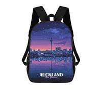 sinyumoney Mochila Escolar Infantil Impresa En 3D Auckland New Zealand Skyline at Night Mochila Escolar Infantil Mochilas De Viaje Mochilas De Moda Mochilas De Gran Capacidad 17inch