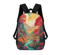 sinyumoney Mochila Escolar Infantil Impresa En 3D Autumnal Fantasy Landscape-3 Mochilas Para Libros Mochilas Escolares De Viaje De Alta Capacidad Para Niños/estudiantes/adultos 17inch
