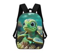 sinyumoney Mochila Escolar Infantil Impresa En 3D Baby Sea Turtle In A Reef Mochilas De Moda Informales Mochilas Infantiles Mochila Informal Para Exteriores Bolsas De Viaje Bonitas 17inch