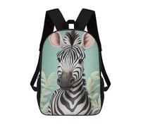 sinyumoney Mochila Escolar Infantil Impresa En 3D Baby Zebra Cute Animal Mochilas Para Libros Mochilas De Viaje Informales Mochila De Gran Capacidad Para Niños 17inch