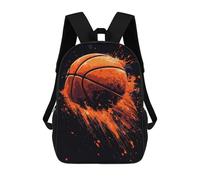 sinyumoney Mochila Escolar Infantil Impresa En 3D Basketball Splash Art Mochilas Para Libros Mochilas De Viaje Informales Mochila De Gran Capacidad Para Niños 17inch