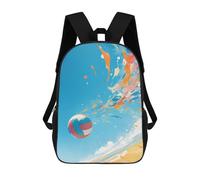 sinyumoney Mochila Escolar Infantil Impresa En 3D Beach Volleyball Splash Para Niños, Mochila De Viaje De Alta Capacidad, Mochila Informal Para Niños 17inch