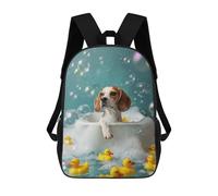 sinyumoney Mochila Escolar Infantil Impresa En 3D Beagle Dog Mochilas Para Libros Mochilas Escolares De Viaje De Alta Capacidad Para Niños/estudiantes/adultos 17inch