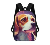 sinyumoney Mochila Escolar Infantil Impresa En 3D Beagle Portrait with Autumn Leaves Mochila Mochilas Deportivas Para Niños Y Niñas Mochila De Moda 17inch