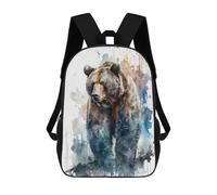 sinyumoney Mochila Escolar Infantil Impresa En 3D Bear Watercolor Mochila Mochilas Deportivas Para Niños Y Niñas Mochila De Moda 17inch