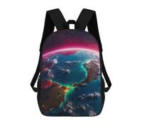 sinyumoney Mochila Escolar Infantil Impresa En 3D Beautiful Earth from Space Mochila De Viaje De Alta Capacidad Para Libros Mochilas De Moda Para Niños Mochila Escolar Informal 17inch