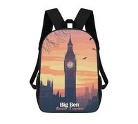 sinyumoney Mochila Escolar Infantil Impresa En 3D Big Ben Sunset Mochilas De Moda Informales Mochilas Infantiles Mochila Informal Para Exteriores Bolsas De Viaje Bonitas 17inch