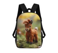 sinyumoney Mochila Escolar Infantil Impresa En 3D Big Red Secretariat Horse Mochila Mochilas Deportivas Para Niños Y Niñas Mochila De Moda 17inch