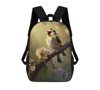 sinyumoney Mochila Escolar Infantil Impresa En 3D Bird Goldfinch Beautiful Mochila Mochilas Deportivas Para Niños Y Niñas Mochila De Moda 17inch