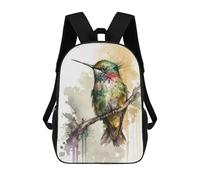 sinyumoney Mochila Escolar Infantil Impresa En 3D Bird Hummingbird Mochila Escolar Infantil Mochilas De Viaje Mochilas De Moda Mochilas De Gran Capacidad 17inch