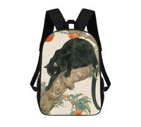 sinyumoney Mochila Escolar Infantil Impresa En 3D Black Cat in A Tree Para Niños, Mochila De Viaje De Alta Capacidad, Mochila Informal Para Niños 17inch
