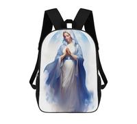 sinyumoney Mochila Escolar Infantil Impresa En 3D Blessed Mother Mary Painting Mochila Mochilas Deportivas Para Niños Y Niñas Mochila De Moda 17inch