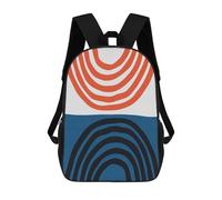 sinyumoney Mochila Escolar Infantil Impresa En 3D Blue And Red X Para Niños, Mochila De Viaje De Alta Capacidad, Mochila Informal Para Niños 17inch