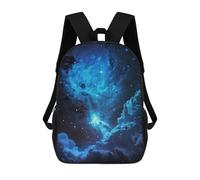 sinyumoney Mochila Escolar Infantil Impresa En 3D Blue Space 02 Mochila De Viaje De Alta Capacidad Para Libros Mochilas De Moda Para Niños Mochila Escolar Informal 17inch