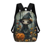 sinyumoney Mochila Escolar Infantil Impresa En 3D Bohoo Ghost Witch Mochila De Viaje De Alta Capacidad Para Libros Mochilas De Moda Para Niños Mochila Escolar Informal 17inch