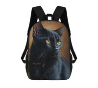 sinyumoney Mochila Escolar Infantil Impresa En 3D Bombay Cat Oil Paint Mochila Mochilas Deportivas Para Niños Y Niñas Mochila De Moda 17inch