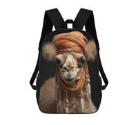 sinyumoney Mochila Escolar Infantil Impresa En 3D Camel with A Hairstyle Mochila Mochilas Deportivas Para Niños Y Niñas Mochila De Moda 17inch
