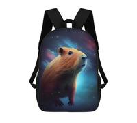 sinyumoney Mochila Escolar Infantil Impresa En 3D Capybara Galaxy Capibara Mochila Mochilas Deportivas Para Niños Y Niñas Mochila De Moda 17inch