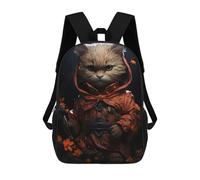 sinyumoney Mochila Escolar Infantil Impresa En 3D Cat Explorer in Uniform Mochilas Para Libros Mochilas Escolares De Viaje De Alta Capacidad Para Niños/estudiantes/adultos 17inch