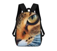 sinyumoney Mochila Escolar Infantil Impresa En 3D Cat Eye Close Up Mochilas De Viaje De Alta Capacidad Para Niños Mochilas De Libros De Moda Mochila Escolar Infantil 17inch
