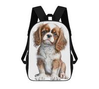 sinyumoney Mochila Escolar Infantil Impresa En 3D Cavalier Dog 01 Mochila Mochilas Deportivas Para Niños Y Niñas Mochila De Moda 17inch