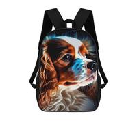 sinyumoney Mochila Escolar Infantil Impresa En 3D Cavalier King Dog Mochila Mochilas Deportivas Para Niños Y Niñas Mochila De Moda 17inch