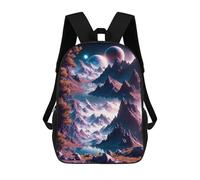 sinyumoney Mochila Escolar Infantil Impresa En 3D Celestial Mountains Mochila De Viaje De Alta Capacidad Para Libros Mochilas De Moda Para Niños Mochila Escolar Informal 17inch