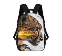 sinyumoney Mochila Escolar Infantil Impresa En 3D Celestial Prowler of The Savannah Para Niños, Mochila De Viaje De Alta Capacidad, Mochila Informal Para Niños 17inch