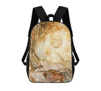 sinyumoney Mochila Escolar Infantil Impresa En 3D Cheetah Under A Golden Moon Mochila Escolar Infantil Mochilas De Viaje Mochilas De Moda Mochilas De Gran Capacidad 17inch