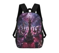sinyumoney Mochila Escolar Infantil Impresa En 3D Chessboard in A Mystical Forest Mochila Mochilas Deportivas Para Niños Y Niñas Mochila De Moda 17inch