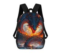 sinyumoney Mochila Escolar Infantil Impresa En 3D Chinese Dragon Fantasy Mochilas De Viaje De Alta Capacidad Para Niños Mochilas De Libros De Moda Mochila Escolar Infantil 17inch