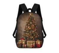 sinyumoney Mochila Escolar Infantil Impresa En 3D Christmas Tree with Gifts Para Niños, Mochila De Viaje De Alta Capacidad, Mochila Informal Para Niños 17inch