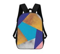 sinyumoney Mochila Escolar Infantil Impresa En 3D Collage Art 4 Mochilas Para Libros Mochilas De Viaje Informales Mochila De Gran Capacidad Para Niños 17inch