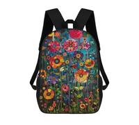 sinyumoney Mochila Escolar Infantil Impresa En 3D Colorful Abstract Floral Artwork 17inch Para Niños, Mochila De Viaje De Alta Capacidad, Mochila Escolar De Moda Para Niños