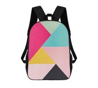 sinyumoney Mochila Escolar Infantil Impresa En 3D Colorful And Abstract 06 Para Niños, Mochila De Viaje De Alta Capacidad, Mochila Informal Para Niños 17inch
