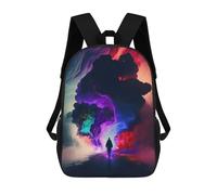 sinyumoney Mochila Escolar Infantil Impresa En 3D Colorful Clouds A Journey Through Dreams Mochilas Para Libros Mochilas De Viaje Informales Mochila De Gran Capacidad Para Niños 17inch