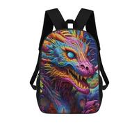sinyumoney Mochila Escolar Infantil Impresa En 3D Colorful Dragon Illustration-11 Para Niños Mochilas De Viaje De Alta Capacidad Bolsas Para Libros Mochila Escolar Infantil Mochila 17inch
