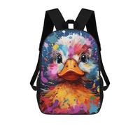 sinyumoney Mochila Escolar Infantil Impresa En 3D Colorful Duck Painting Mochilas De Viaje De Alta Capacidad Para Niños Mochilas De Libros De Moda Mochila Escolar Infantil 17inch