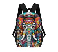 sinyumoney Mochila Escolar Infantil Impresa En 3D Colorful Elephant Artwork-8 Mochilas De Viaje De Alta Capacidad Para Niños Mochilas De Libros De Moda Mochila Escolar Infantil 17inch