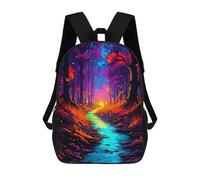 sinyumoney Mochila Escolar Infantil Impresa En 3D Colorful Forest Para Niños Mochilas De Viaje De Alta Capacidad Bolsas Para Libros Mochila Escolar Infantil Mochila 17inch