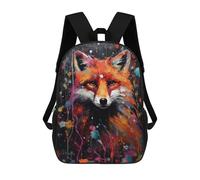 sinyumoney Mochila Escolar Infantil Impresa En 3D Colorful Fox Painting Para Niños Mochilas De Viaje De Alta Capacidad Bolsas Para Libros Mochila Escolar Infantil Mochila 17inch