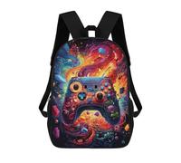 sinyumoney Mochila Escolar Infantil Impresa En 3D Colorful Gaming Controller Artwork -9 Mochilas Para Libros Mochilas Escolares De Viaje De Alta Capacidad Para Niños/estudiantes/adultos 17inch