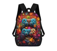 sinyumoney Mochila Escolar Infantil Impresa En 3D Colorful Gaming Controllers-30 Mochilas Para Libros Mochilas Escolares De Viaje De Alta Capacidad Para Niños/estudiantes/adultos 17inch