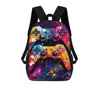 sinyumoney Mochila Escolar Infantil Impresa En 3D Colorful Gaming Controllers Art Mochilas De Viaje De Alta Capacidad Para Niños Mochilas De Libros De Moda Mochila Escolar Infantil 17inch