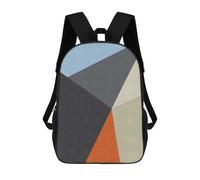 sinyumoney Mochila Escolar Infantil Impresa En 3D Colorful Geometric 28 Para Niños, Mochila De Viaje De Alta Capacidad, Mochila Informal Para Niños 17inch