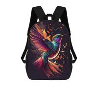 sinyumoney Mochila Escolar Infantil Impresa En 3D Colorful Hummingbird Flight Mochila Mochilas Deportivas Para Niños Y Niñas Mochila De Moda 17inch