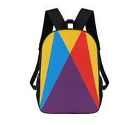 sinyumoney Mochila Escolar Infantil Impresa En 3D Colorful Minimalism 05 Mochilas Para Libros Mochilas De Viaje Informales Mochila De Gran Capacidad Para Niños 17inch