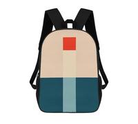 sinyumoney Mochila Escolar Infantil Impresa En 3D Colorful Minimalism 11 Mochila Mochilas Deportivas Para Niños Y Niñas Mochila De Moda 17inch